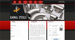 Desktop Screenshot of kamalsteels.com